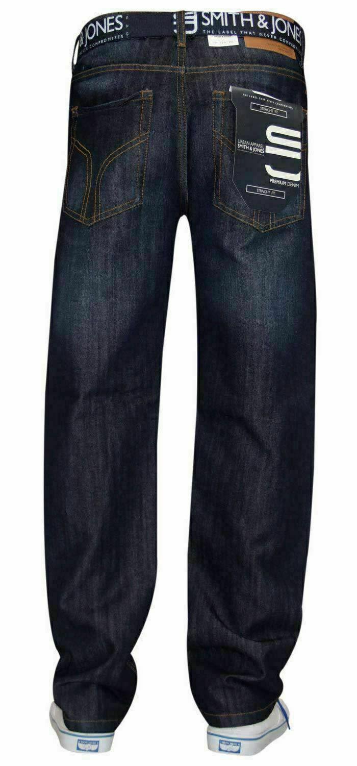 Pantalones de mezclilla Smith and Jones para hombre de ajuste regular cintura recta 36 32 34 - Imagen 5 de 17