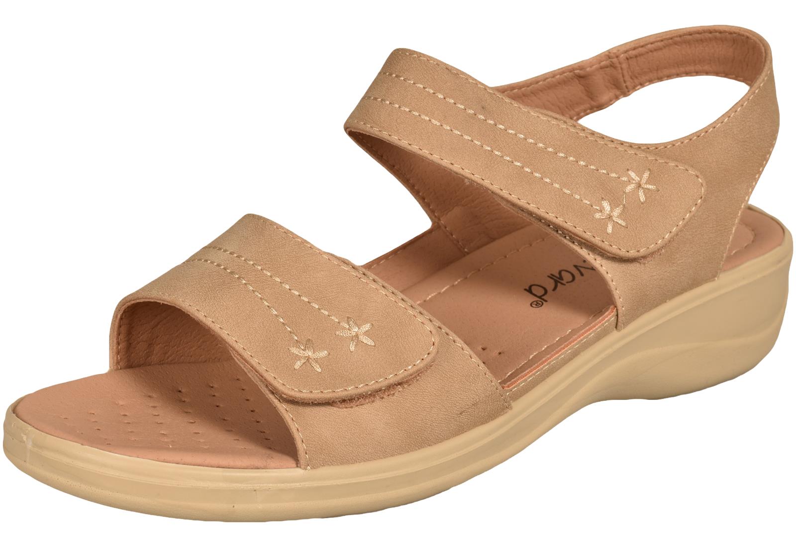 Womens Sandals Casual Slingback Strappy Wedge Comfy Padded Shoes UK Size 3-8 - Picture 13 of 28