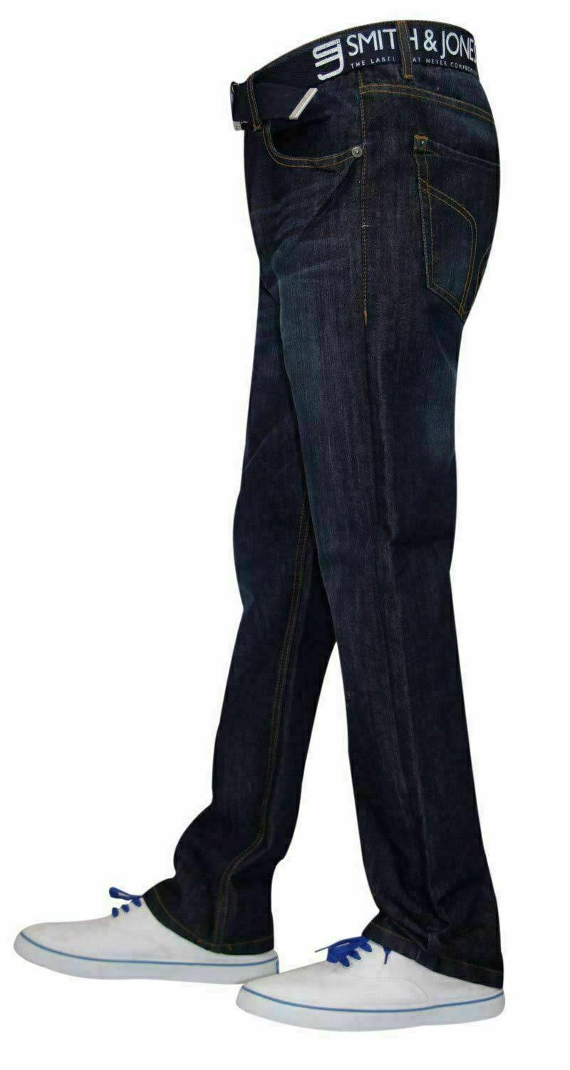 Pantalones de mezclilla Smith and Jones para hombre de ajuste regular cintura recta 36 32 34 - Imagen 6 de 17