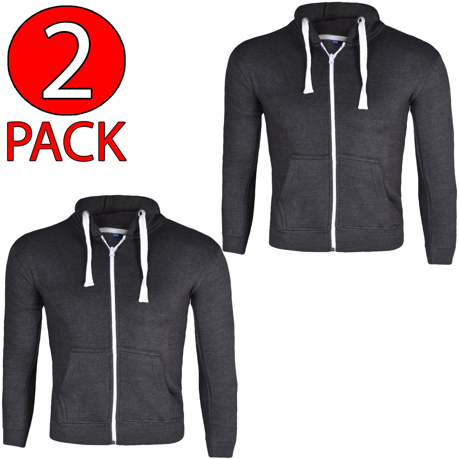 Kids Zip up Hoodie Sweatshirts PE School Jumpers Fleece Hoodies For Boys Girls - Picture 160 of 264