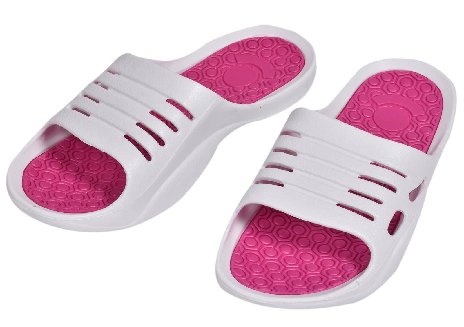 Ladies Sandals Slider Mule Pool Beach Flat Lightweight Comfortable UK Shoes 3-8 - Picture 33 of 35