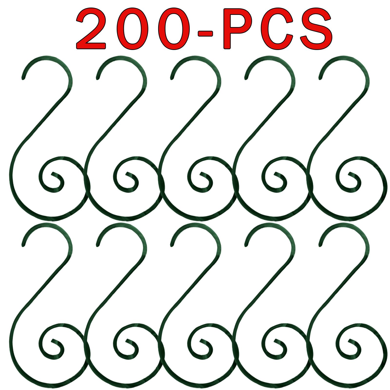 80,100,200 piezas ganchos de metal para árbol de Navidad adorno en forma de S colgador colgante Bauble - Imagen 29 de 58