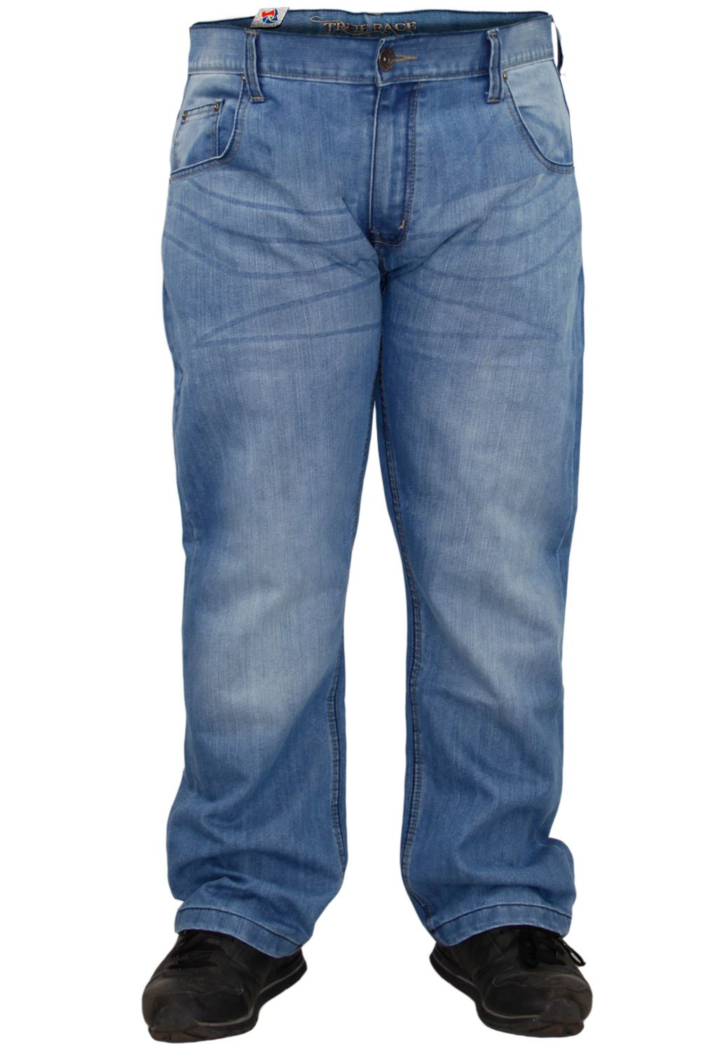 Mens Denim Jeans Regular Fit Straight Leg Cotton Pants Trousers Big & Tall Sizes - Picture 23 of 32