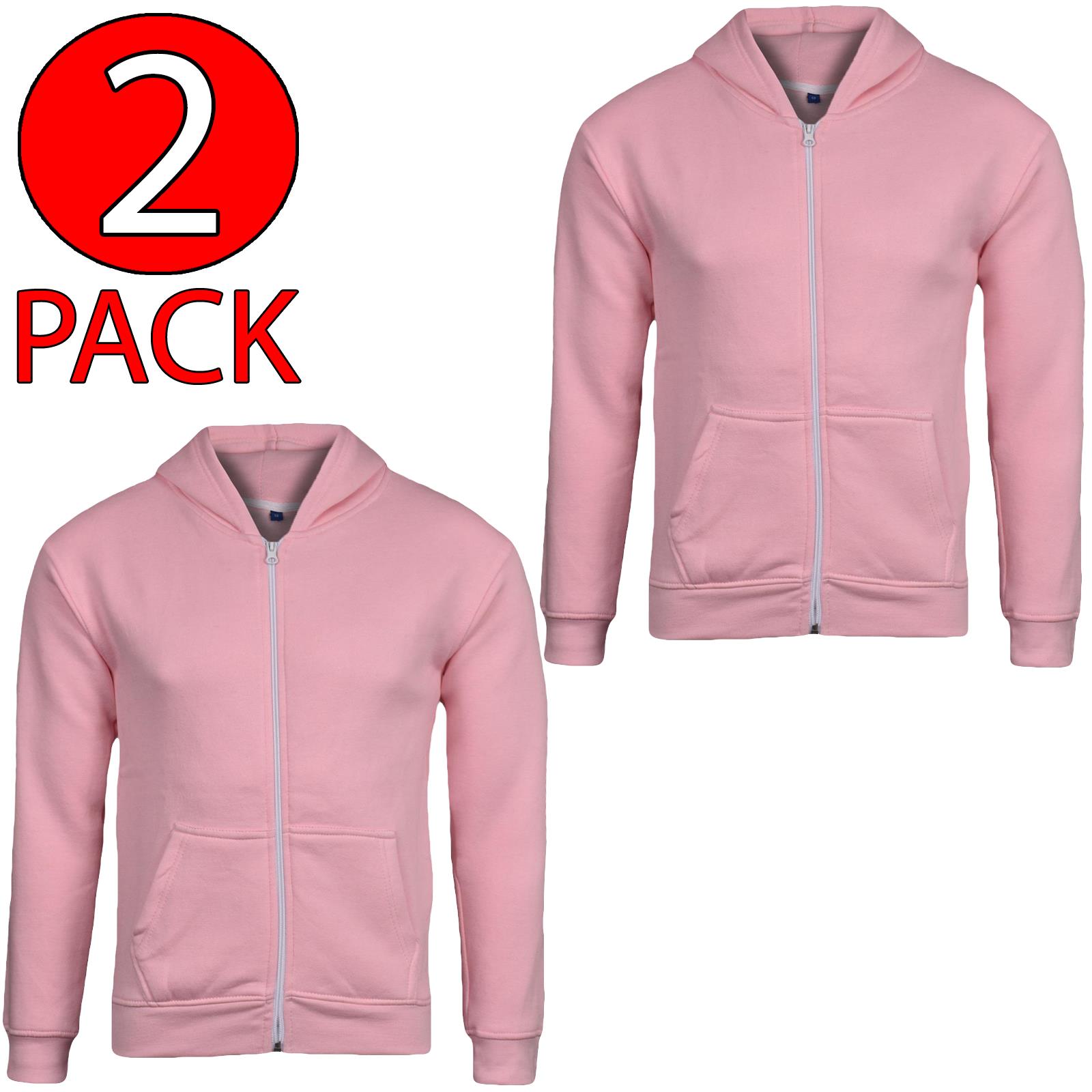 Kids Zip up Hoodie Sweatshirts PE School Jumpers Fleece Hoodies For Boys Girls - Picture 254 of 264