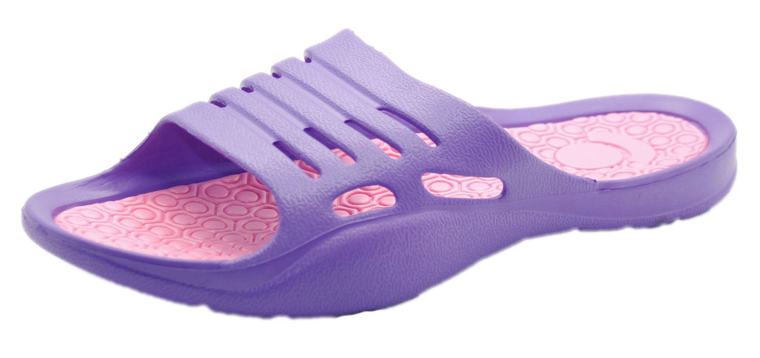 Ladies Sandals Slider Mule Pool Beach Flat Lightweight Comfortable UK Shoes 3-8 - Picture 29 of 35