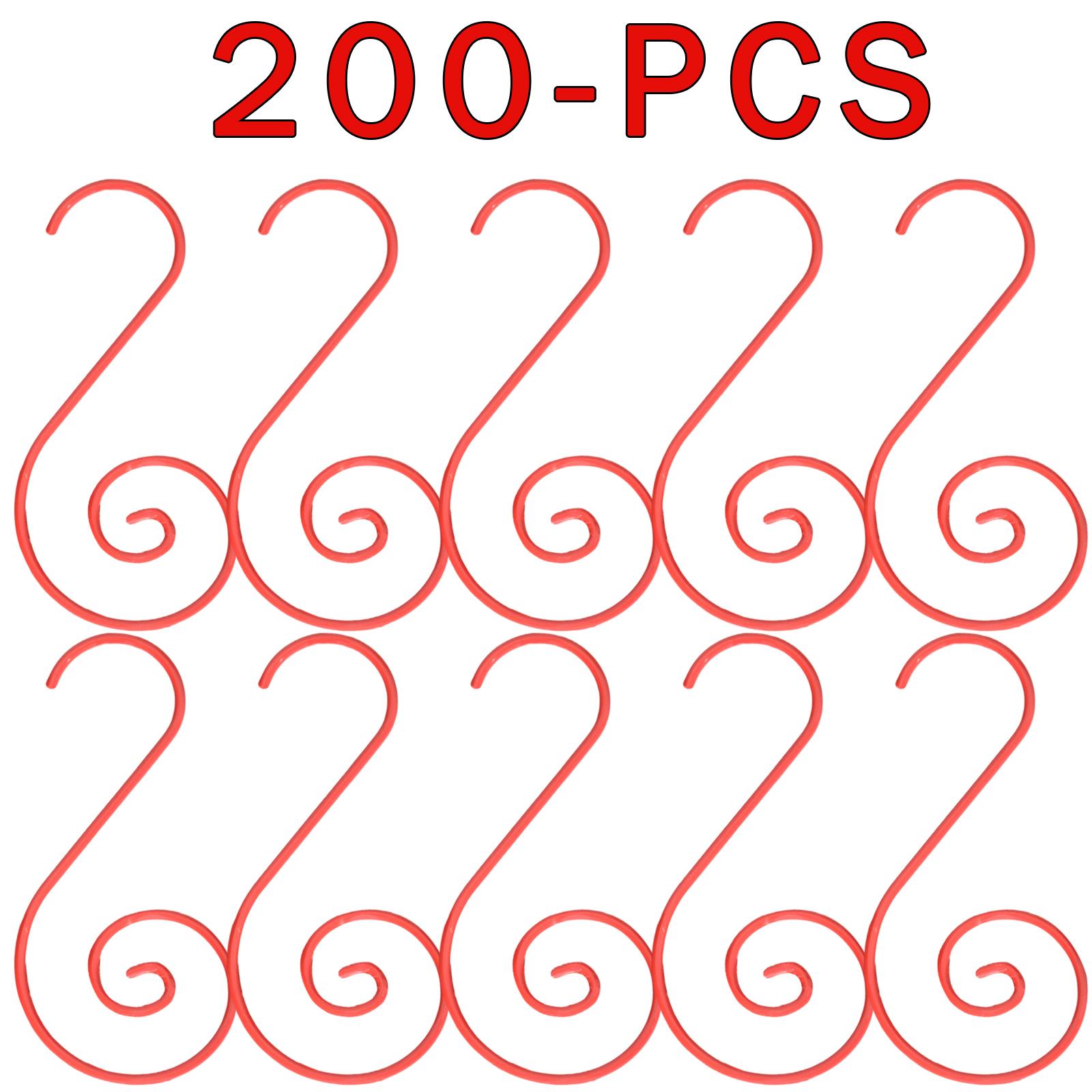 80,100,200 piezas ganchos de metal para árbol de Navidad adorno en forma de S colgador colgante Bauble - Imagen 40 de 58