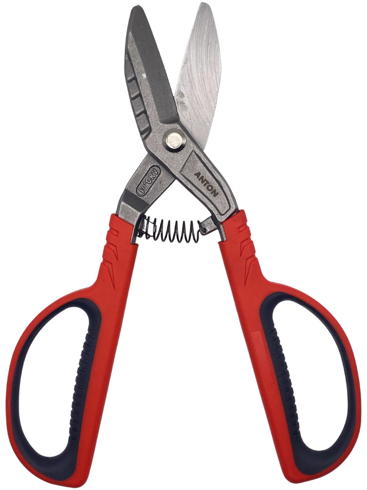 Heavy Duty Anton Tin Snips 10" 250mm | Straight Cut Metal Cutter Shears Scissor