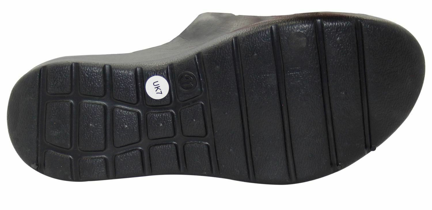 Ladies Sandals Slider Mule Pool Beach Flat Lightweight Comfortable UK Shoes 3-8 - Picture 15 of 35