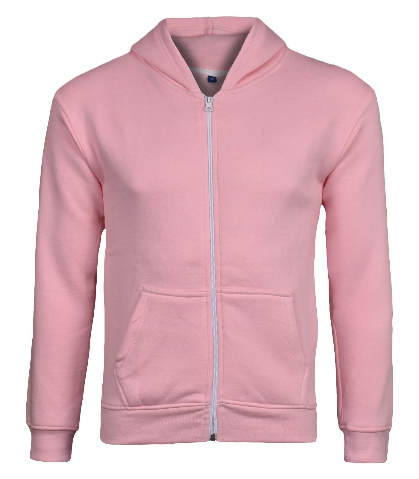Kids Zip up Hoodie Sweatshirts PE School Jumpers Fleece Hoodies For Boys Girls - Picture 255 of 264