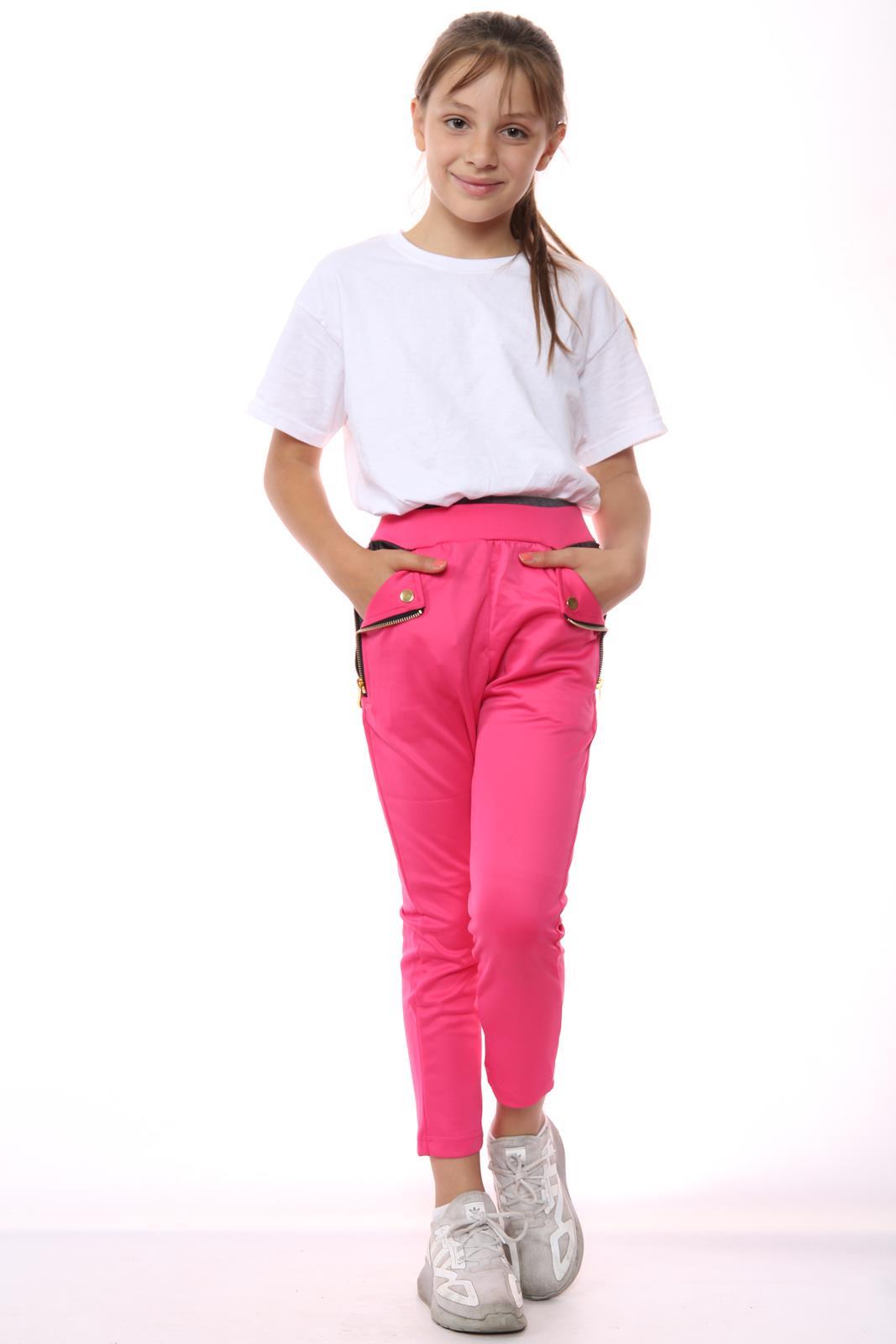 Kids Girls Tracksuit Zip Up Jacket Casual Sports Jogging Bottoms Activewear Set - Picture 14 of 16