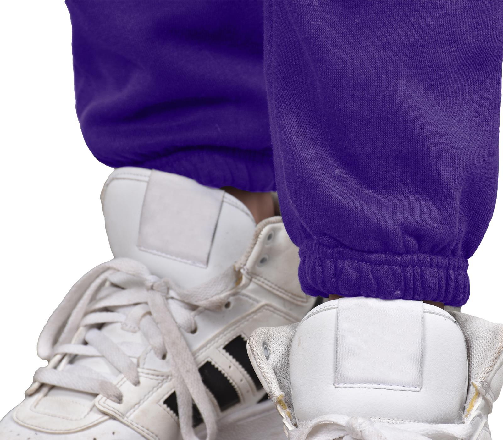 Jogging Bottoms Pack of 2 Kids Boys Girls Warm Fleece PE Plain Tracksuit Joggers - Picture 49 of 62