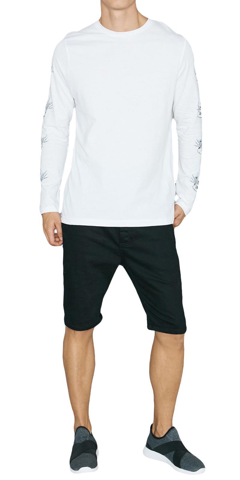 Camisetas para hombre de manga larga cuello redondo elásticas 100 % algodón alma valiente - Imagen 15 de 26