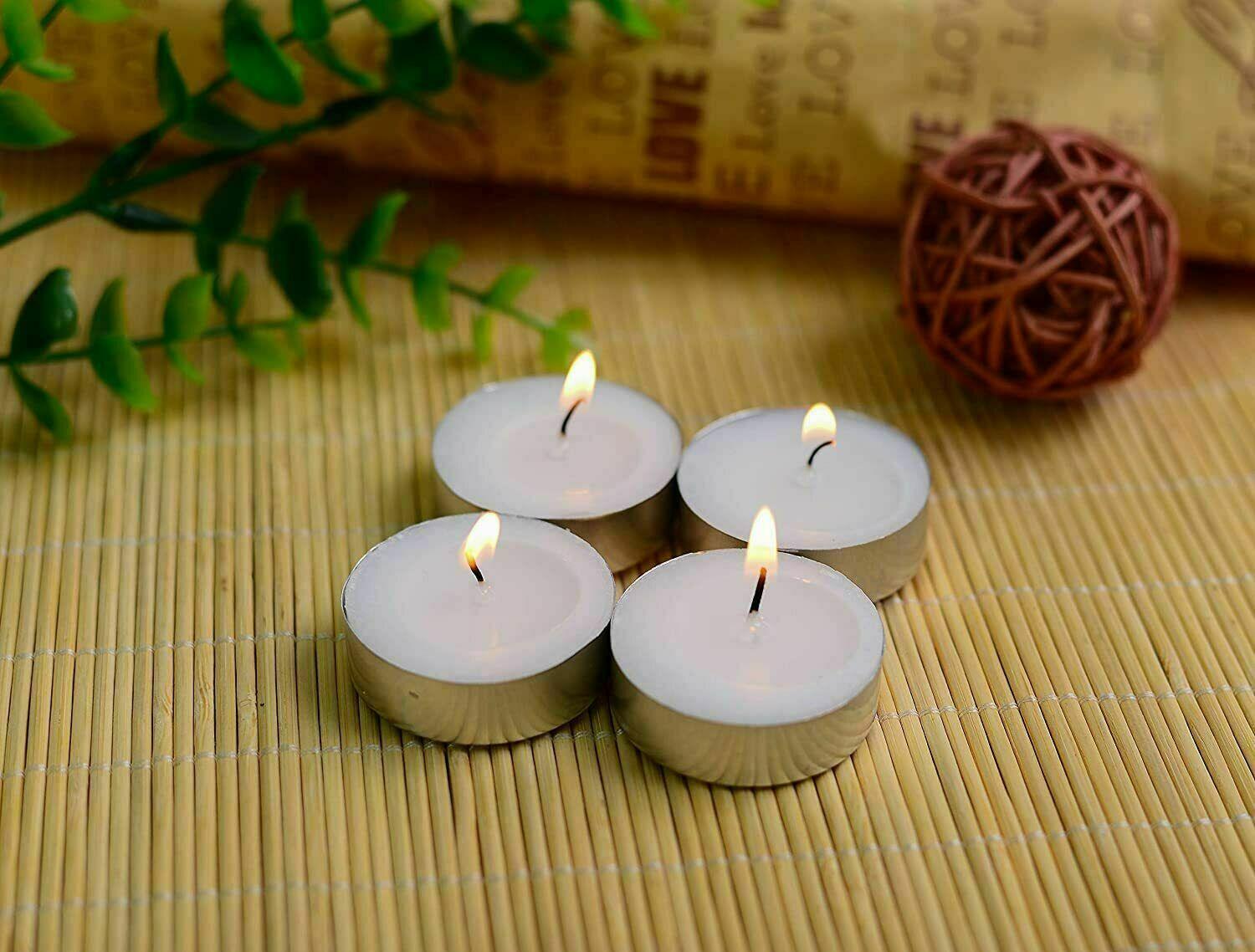 200 Pack Tea Night Lights Candles 3 Hour Burn Unscented Tealights Nightlight - Picture 12 of 13