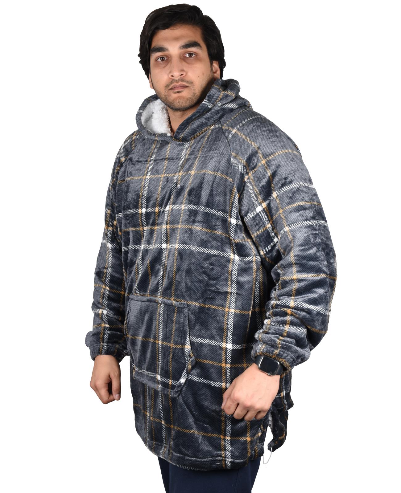 Hoodie Blanket Adult Oversized Sweatshirt Sherpa Fleece Big Hooded Ultra Plush - Picture 93 of 353