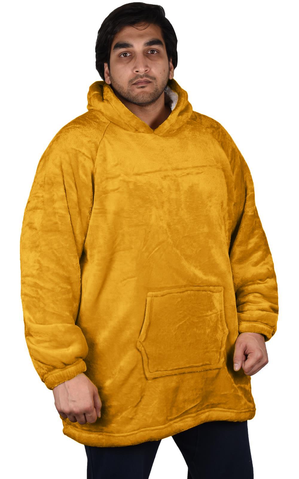 Hoodie Blanket Adult Oversized Sweatshirt Sherpa Fleece Big Hooded Ultra Plush - Picture 200 of 353