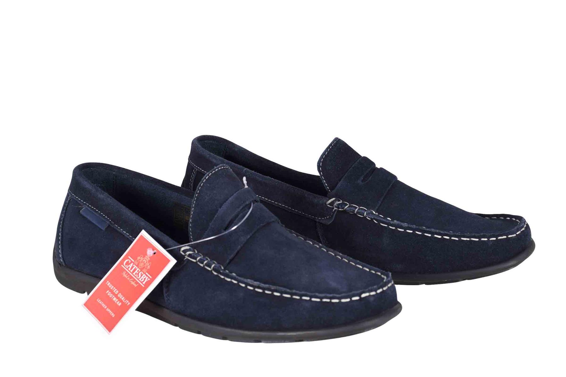 CATESBY Mens Slip on Causal Suede Loafer Boat Moccasin Driving Shoes Size 7-12 - Picture 28 of 35