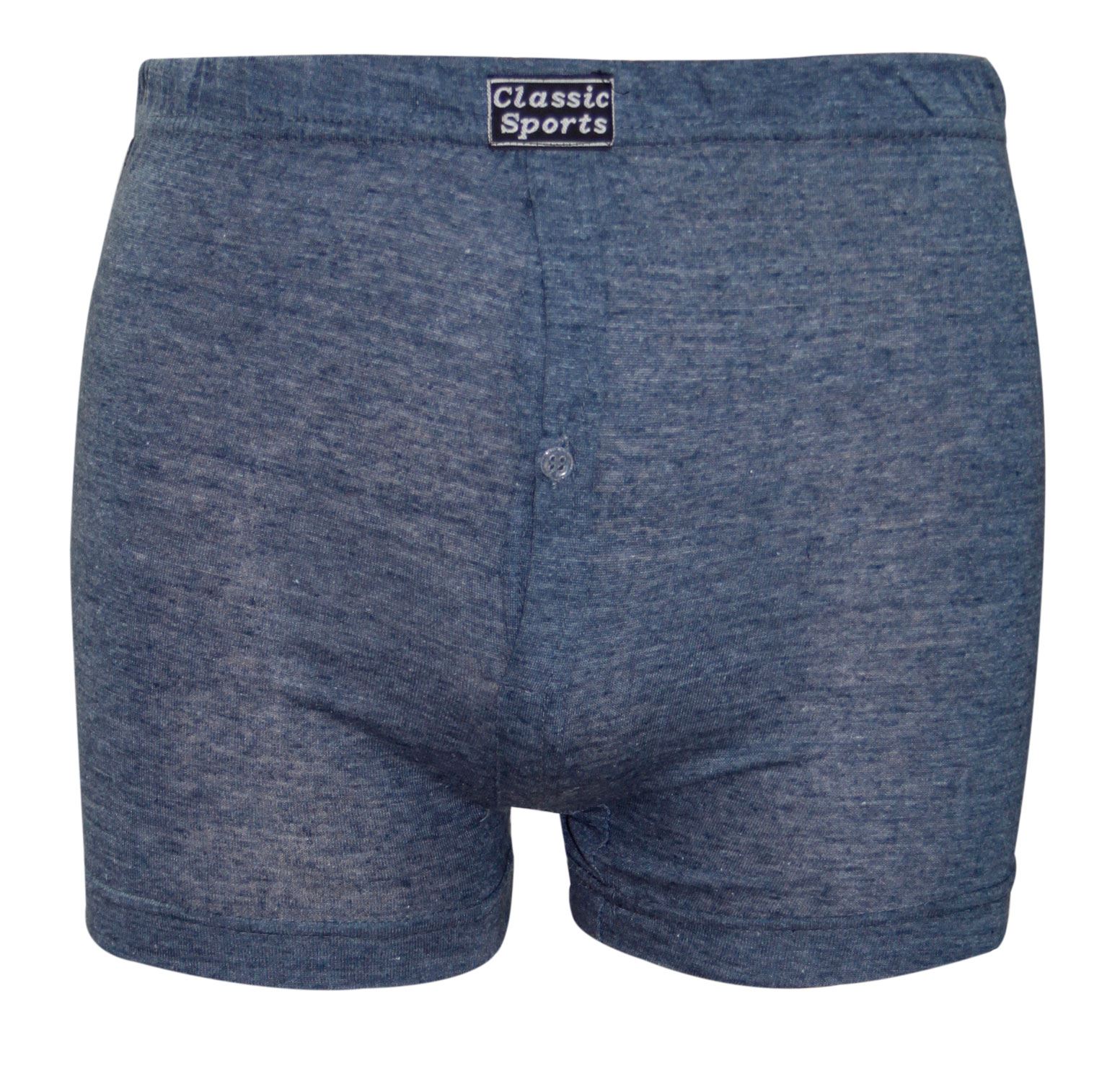 Mens Classic Sports Assorted Button Fly Shorts Trunks Underwear Pack of