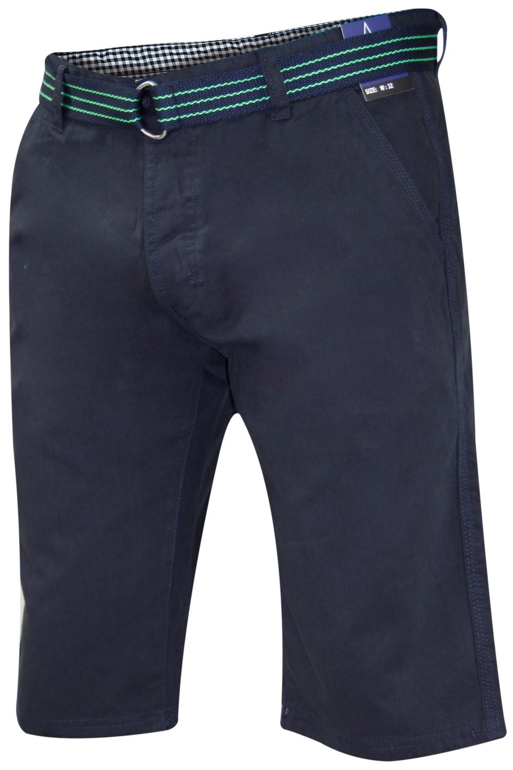 Herren Chino Shorts Freizeit Halb Hose 100% Baumwolle Sommer Jeans Frei Webgürtel - Bild 38 von 79