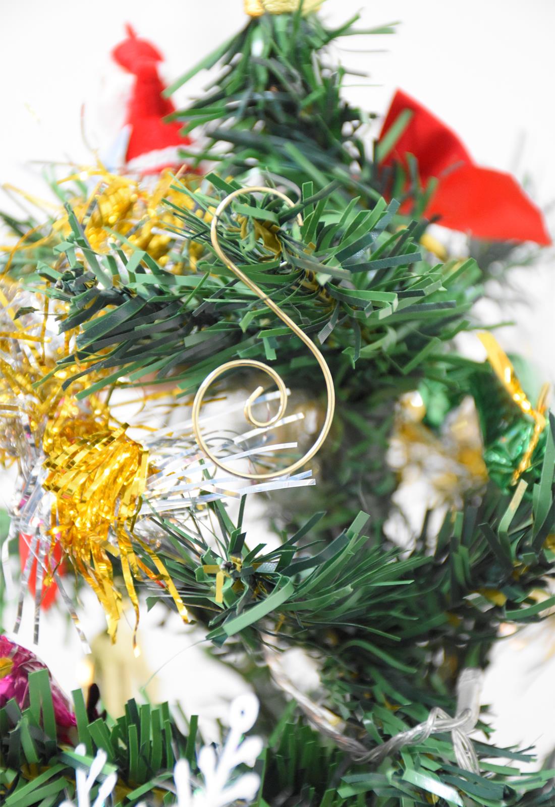 80,100,200 piezas ganchos de metal para árbol de Navidad adorno en forma de S colgador colgante Bauble - Imagen 13 de 58