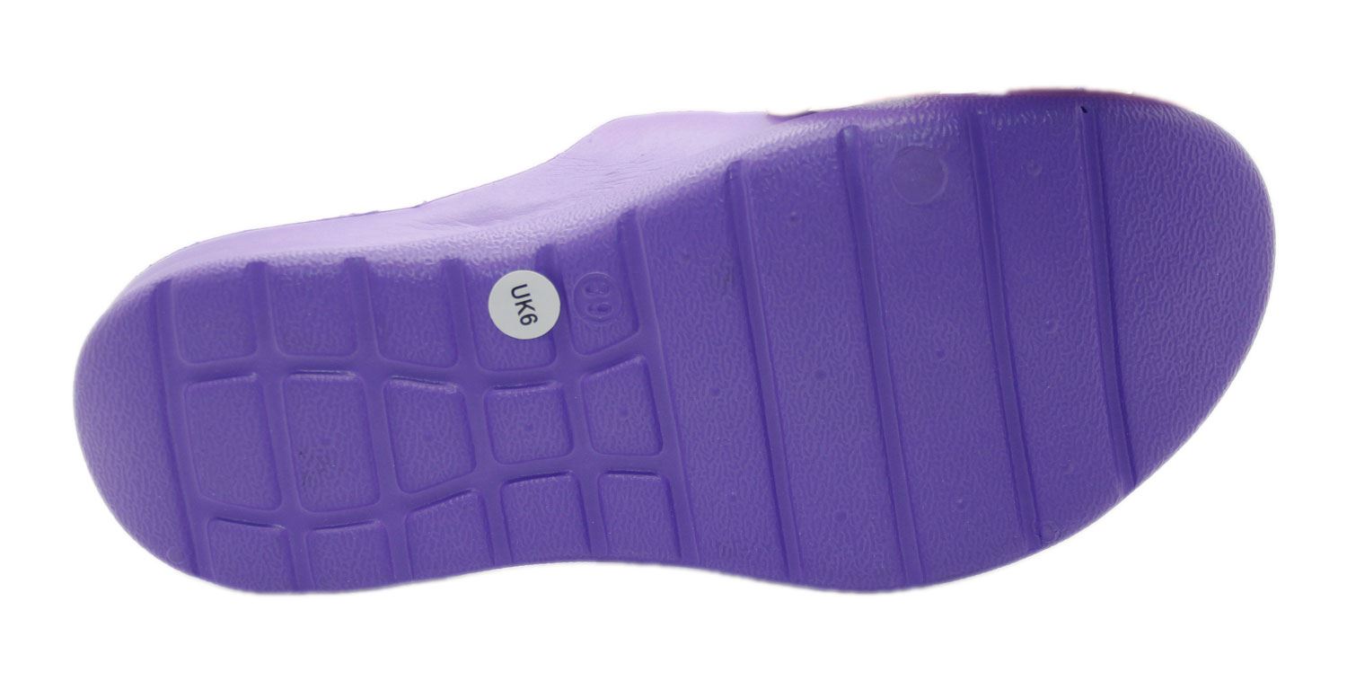 Ladies Sandals Slider Mule Pool Beach Flat Lightweight Comfortable UK Shoes 3-8 - Picture 31 of 35