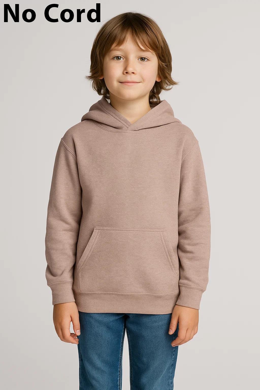 Kids Girls Boys Plain Hooded Jumper Fleece Pullover Hoodie Unisex Sweatshirt - Picture 128 of 128