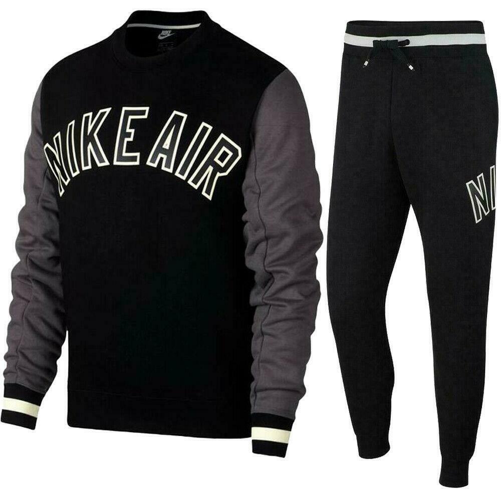 Nike Air Hombres Chándal Polar Sudadera con Capucha Pantalones de chándal Edición Limitada S - XL - Imagen 2 de 9
