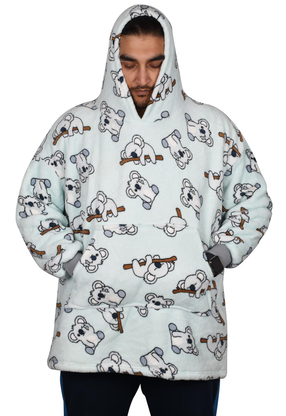 Hoodie Blanket Adult Oversized Sweatshirt Sherpa Fleece Big Hooded Ultra Plush - Picture 161 of 353
