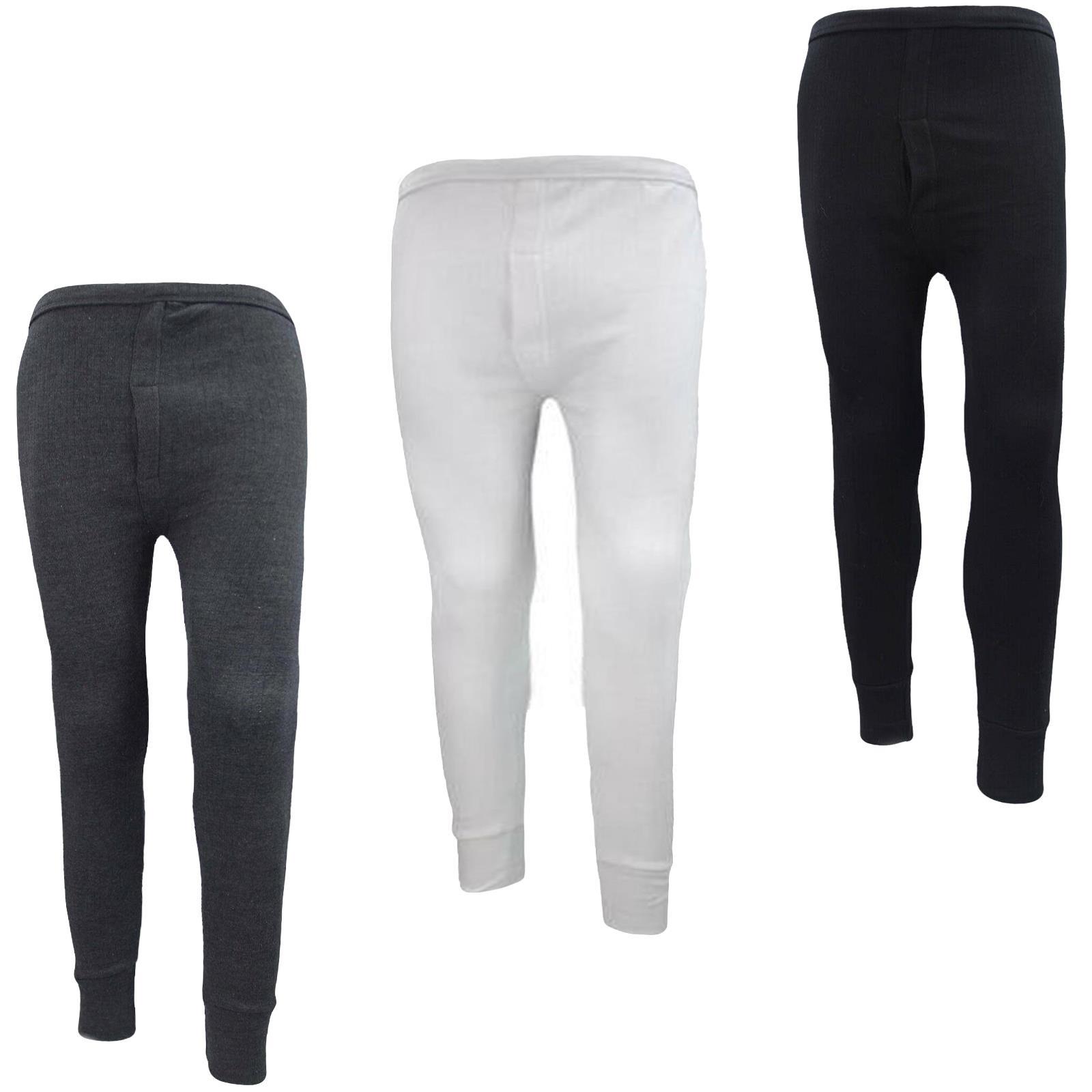 3, 4, 6 Pack Mens Thermal Long Johns Bottoms Winter Warm Underwear Baselayer - Picture 18 of 18