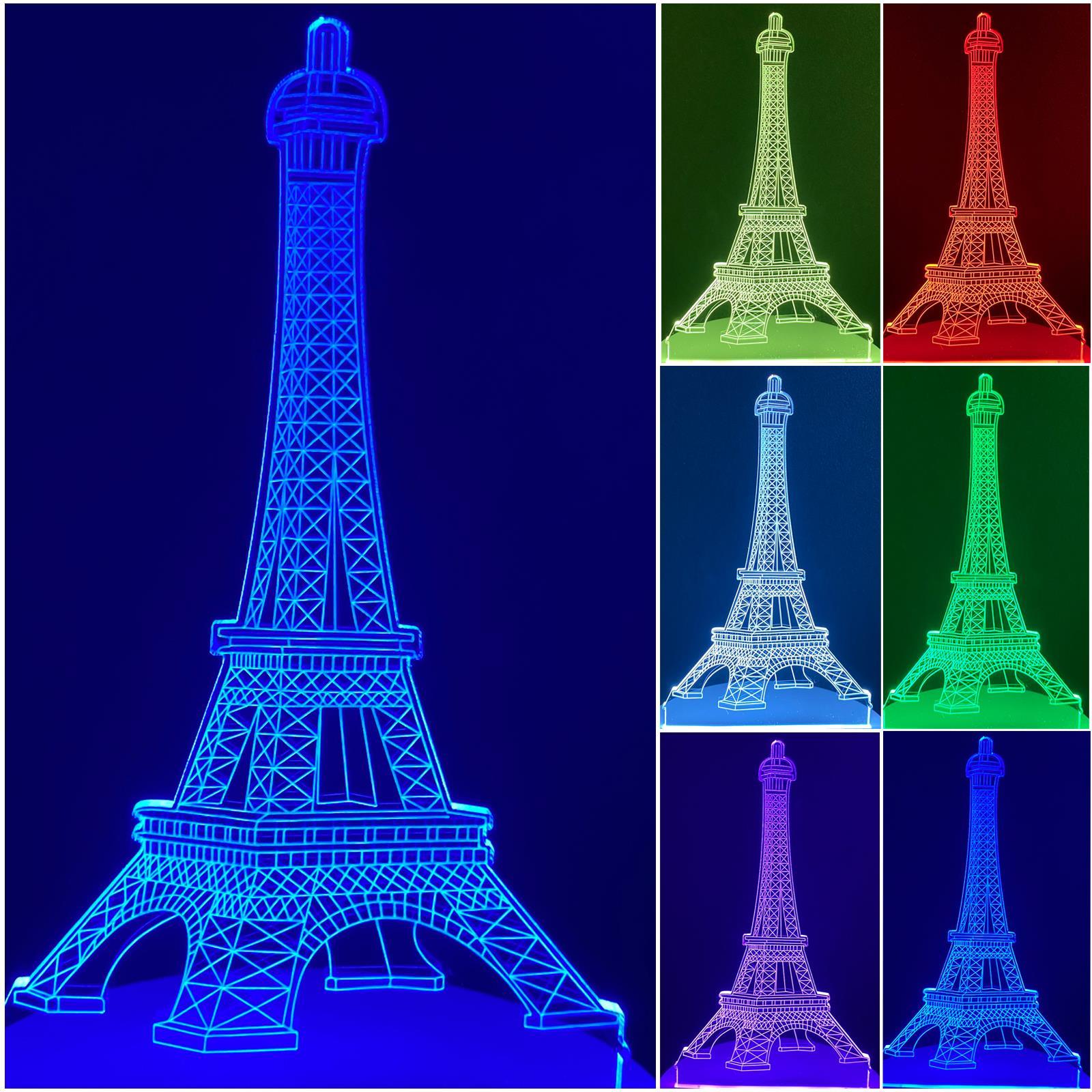 4Pack 3D LED Illusion Table Lamp Kids Gift Night Light Changing Colours Lights - Picture 5 of 21