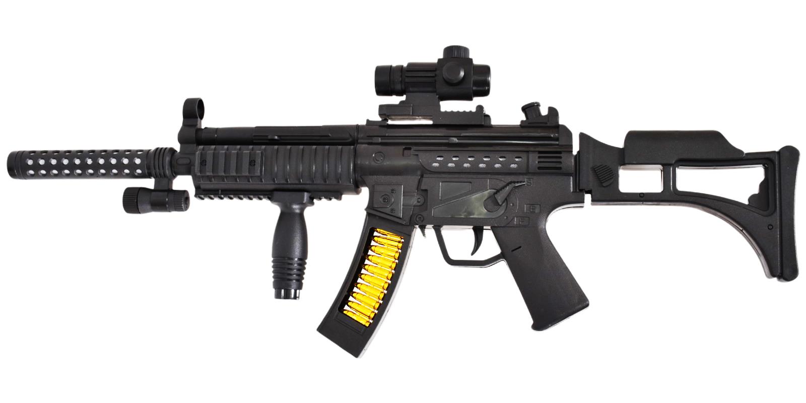 Kids Police Plastic Toy Gun Flashing LED Firing Laser With Light & Sound Effects - Picture 16 of 21