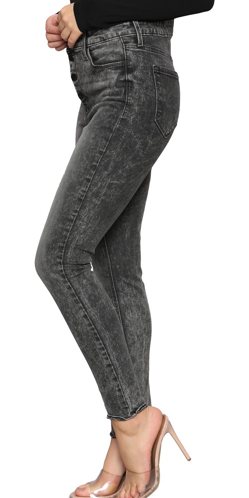 Pantalones de mezclilla ajustados cintura alta pierna recta jeggings pantalones para dama 6-26 Reino Unido - Imagen 4 de 22