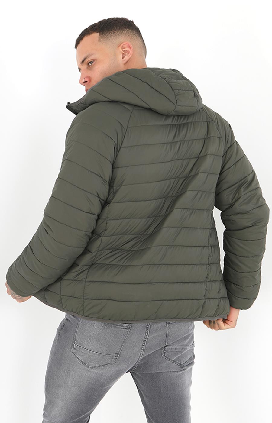 Mens Winter Jacket Warm Padded Puffer Bubble Down Coat Quilted Zip Outwear - Picture 15 of 19