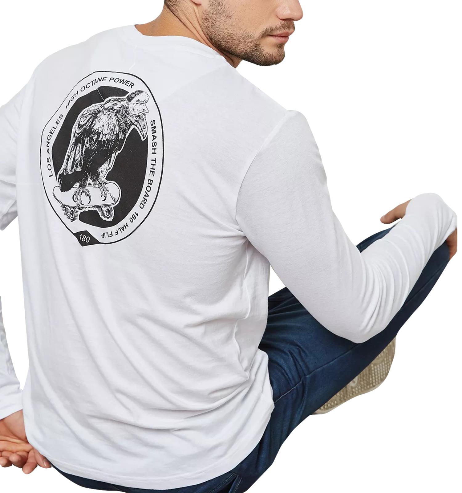 Brave Soul Mens Ribbed T-Shirts Long Sleeve Crew Neck Stretchable Cotton Tee Top - Picture 17 of 17
