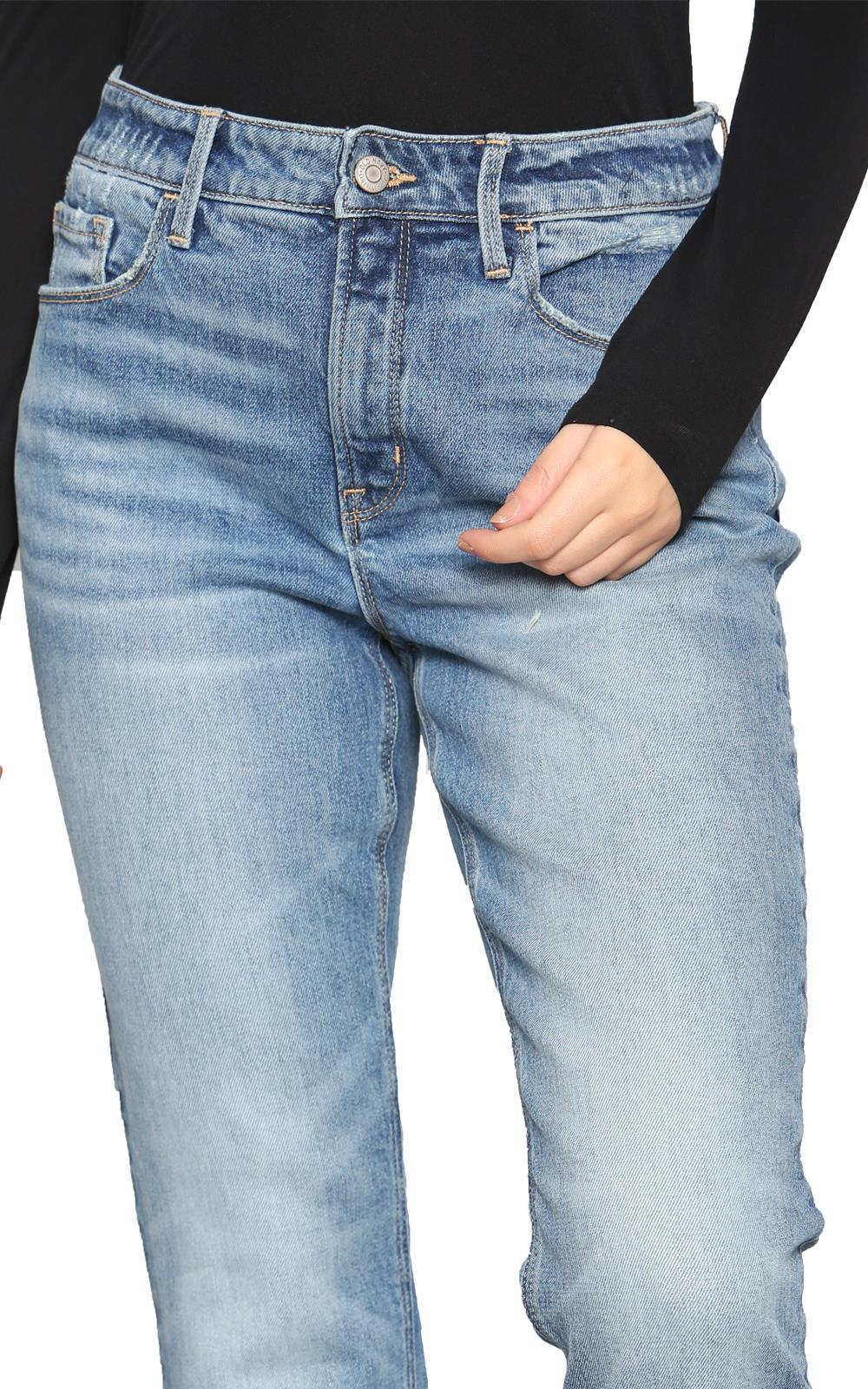 Pantalones de mezclilla para mujer Bootcut elásticos tiro medio acampanados pantalones largos pantalones talla 6-30 - Imagen 47 de 62