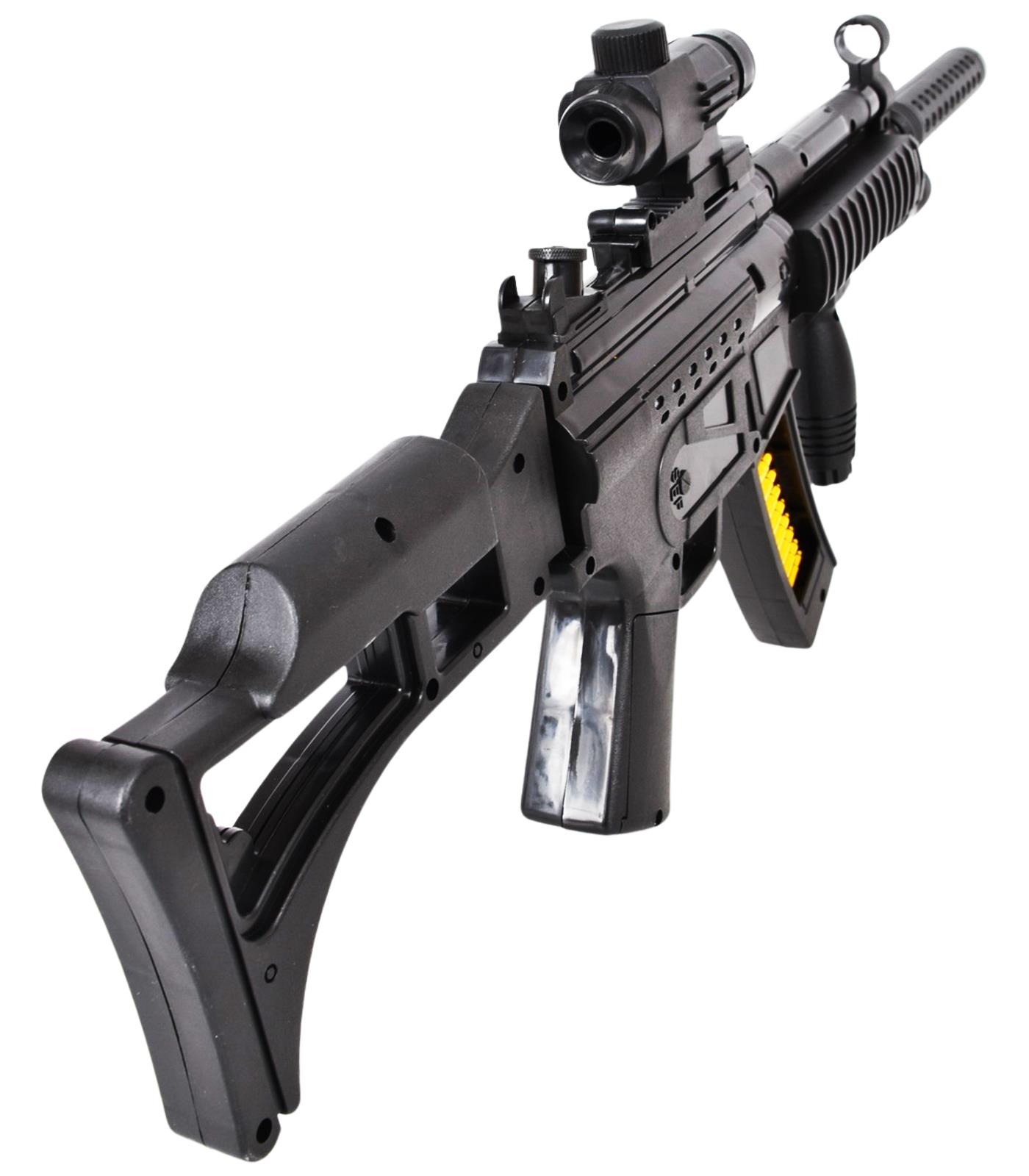 Kids Police Plastic Toy Gun Flashing LED Firing Laser With Light & Sound Effects - Picture 14 of 21
