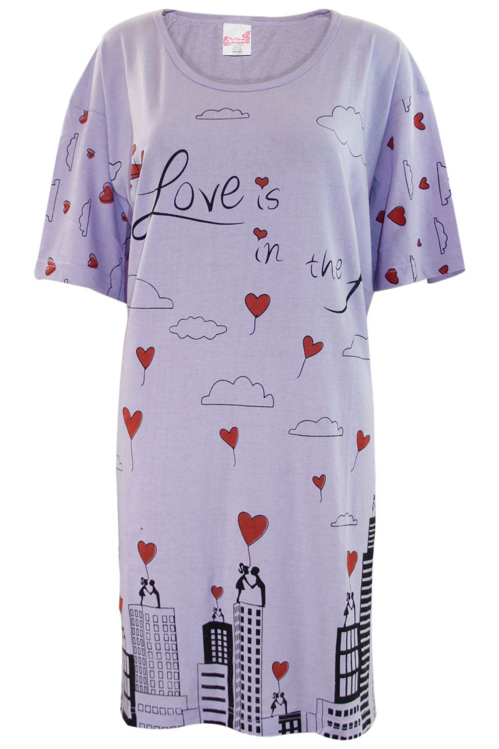 5 Pack Nightdress Nightie Women Cotton Ladies Short Sleeve Nightshirt Nightwear - Picture 47 of 59