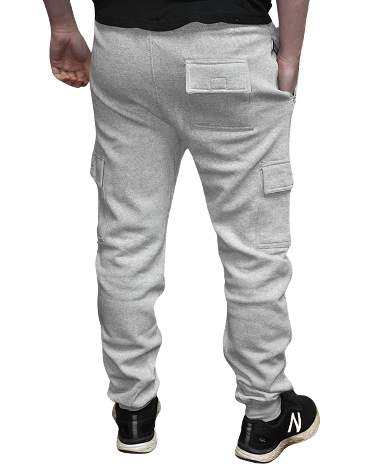 Mens Cargo Jogging Bottoms Fleece Trousers Five-Pocket Casual Gym Joggers S-2XL - Picture 38 of 51