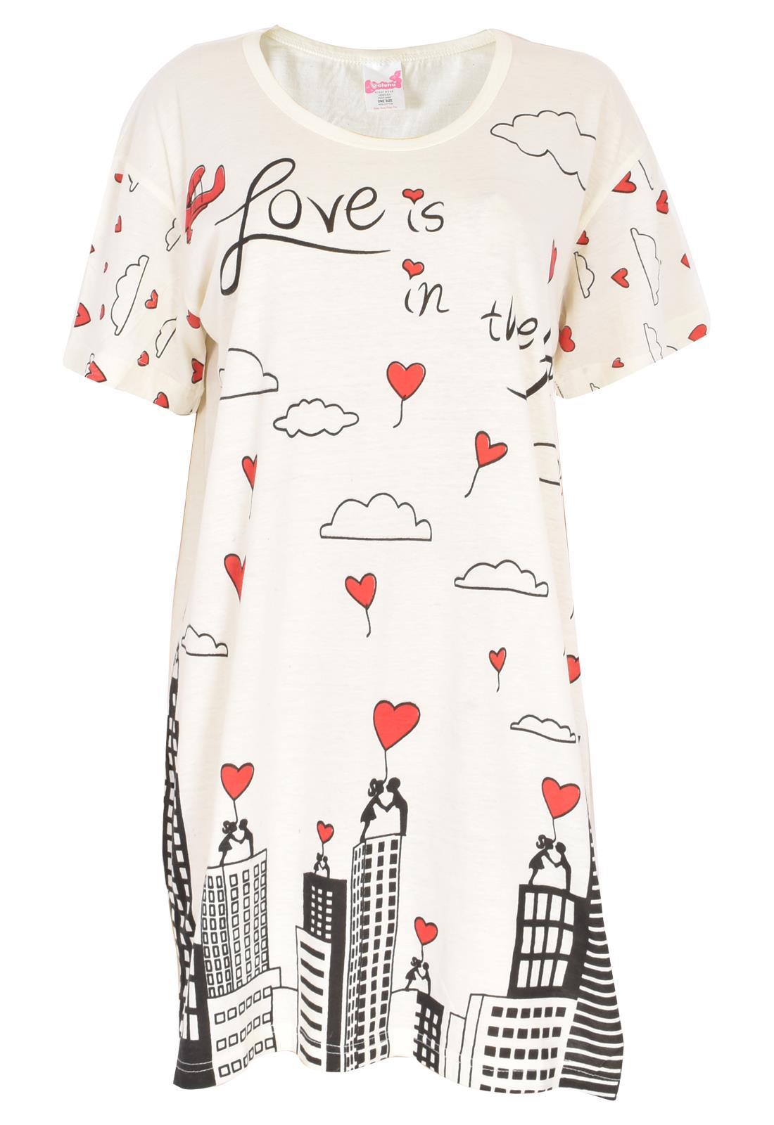 5 Pack Nightdress Nightie Women Cotton Ladies Short Sleeve Nightshirt Nightwear - Picture 35 of 59