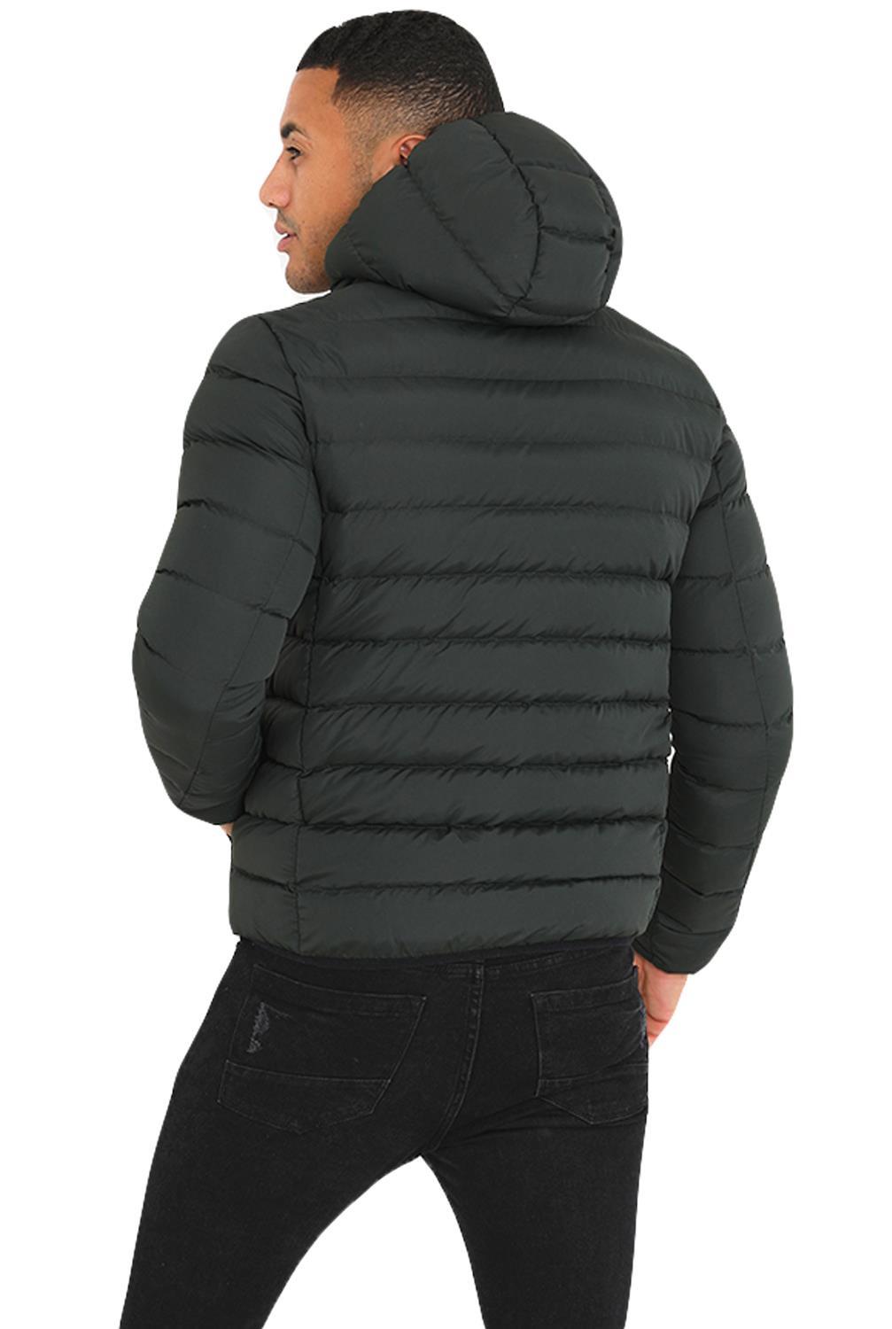 Mens Winter Jacket Warm Padded Puffer Bubble Down Coat Quilted Zip Outwear - Picture 19 of 19