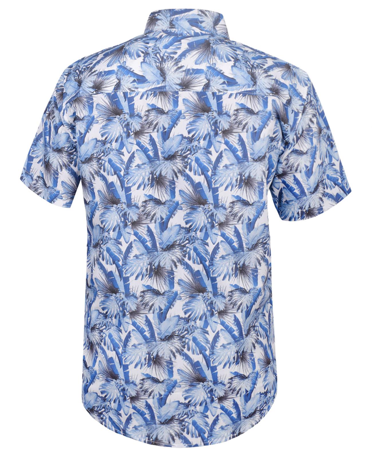 Camisa Hawaiana Para Hombres Playa Palmera Floral Vacaciones de Verano Camisas Manga Corta - Imagen 8 de 28