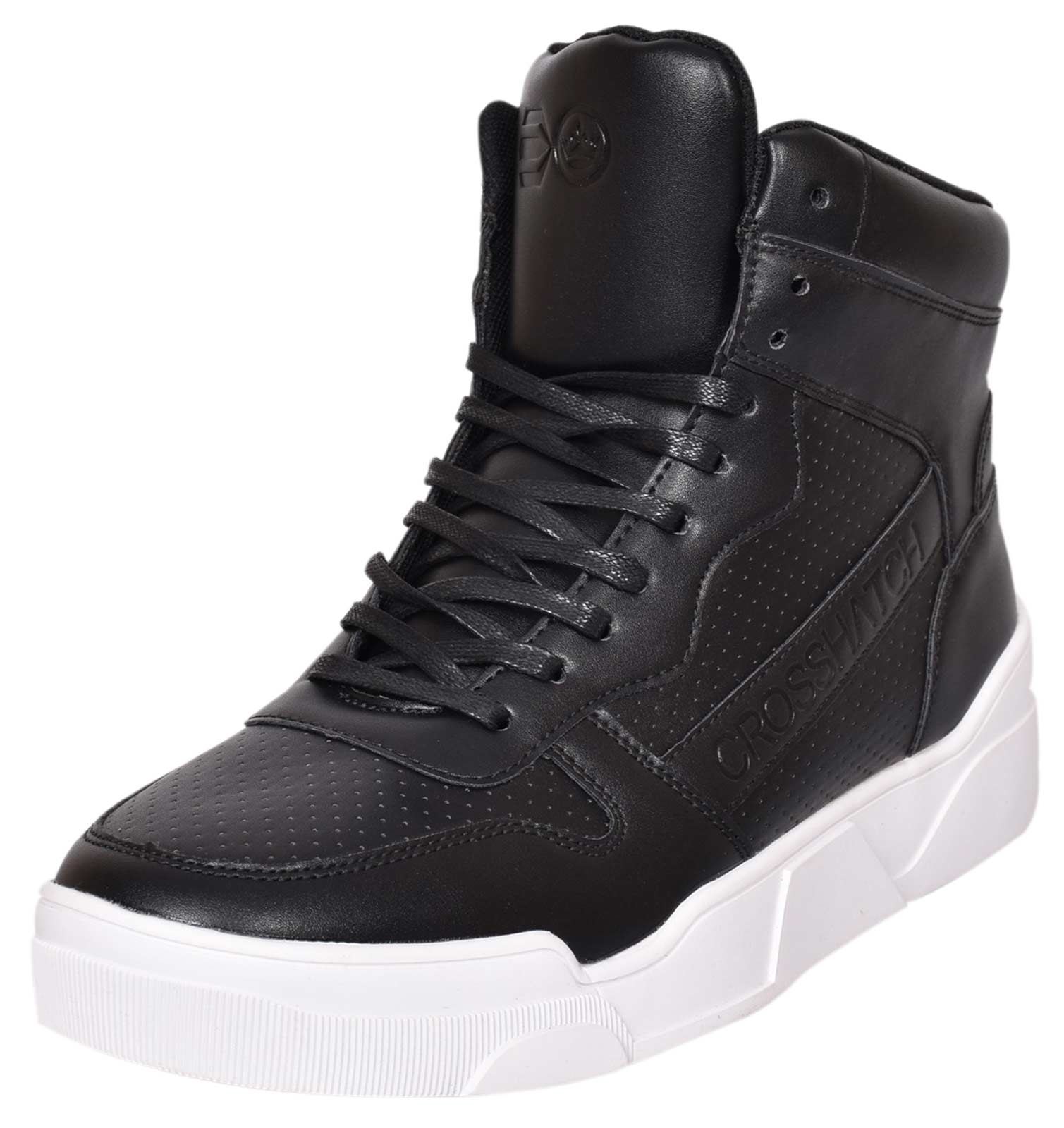 Crosshatch Mens Trainers Arialva Lace up Hi Tops Ankle