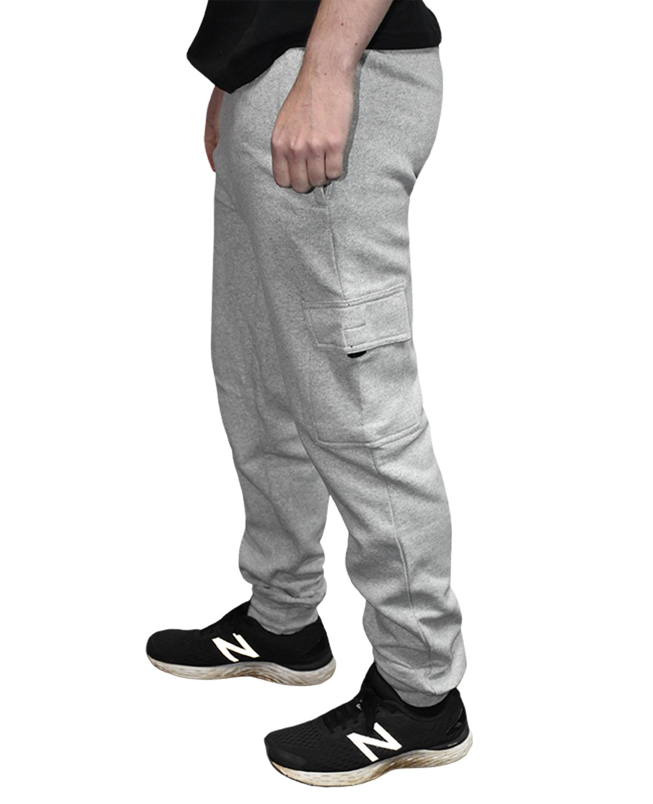 Mens Cargo Jogging Bottoms Fleece Trousers Five-Pocket Casual Gym Joggers S-2XL - Picture 36 of 51