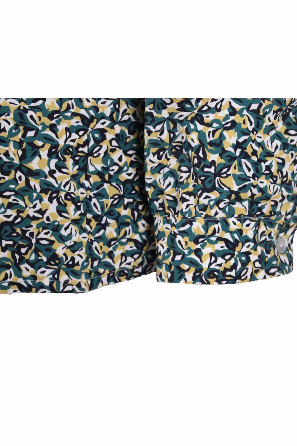 Womens Long Sleeve Floral Shirt Ladies Collar Blouse Dot Casual Work T-Shirt Top - Picture 17 of 22