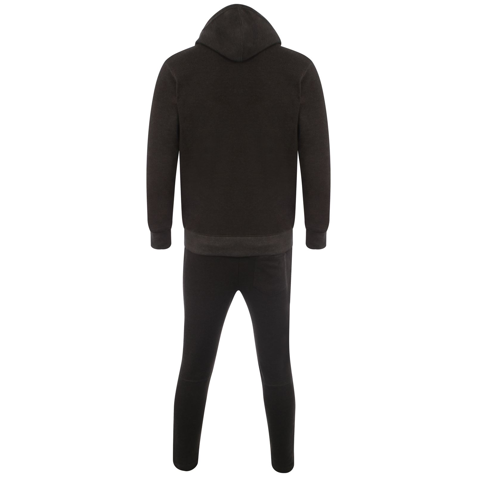 puma skinny fit tracksuit set in black