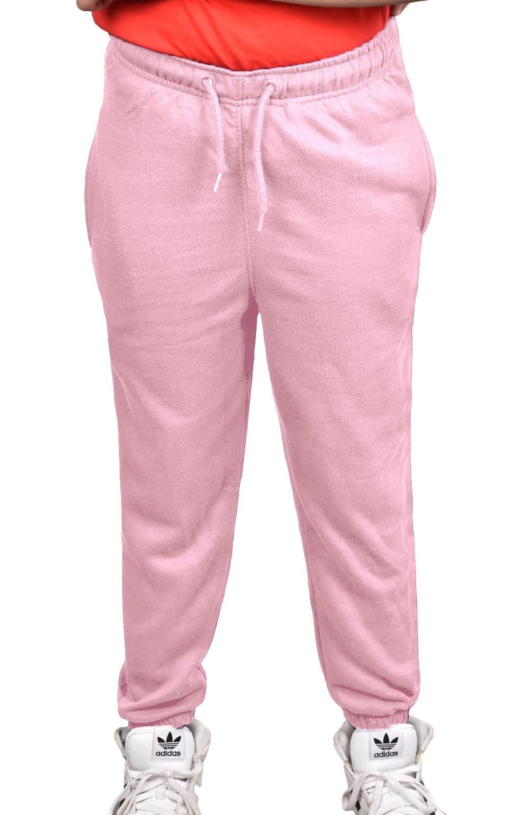 Jogging Bottoms Pack of 2 Kids Boys Girls Warm Fleece PE Plain Tracksuit Joggers - Picture 38 of 62
