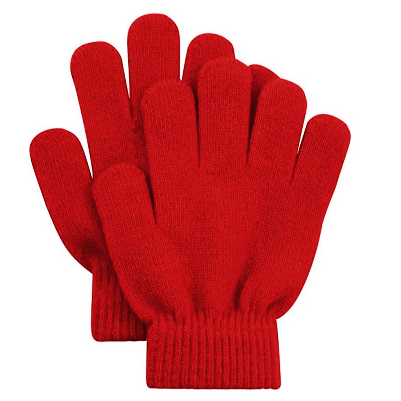 Mädchen magische Handschuhe warm Winter Kinder Jungen Unisex dehnbar Kinder schwarz Handschuhe Menge - Bild 21 von 51