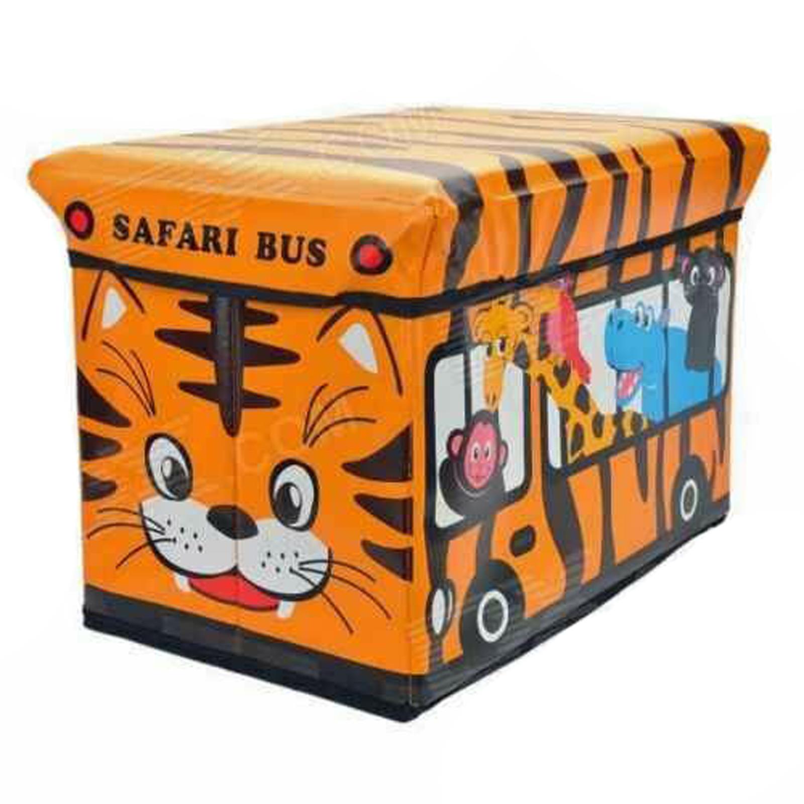 Kids Storage Seat Box Bus Children Toddler Books Chest Clothes Stool Folding Toy Kids Storage Seat Box Bus Children Toddler Books Chest Clothes Stool Folding Toy