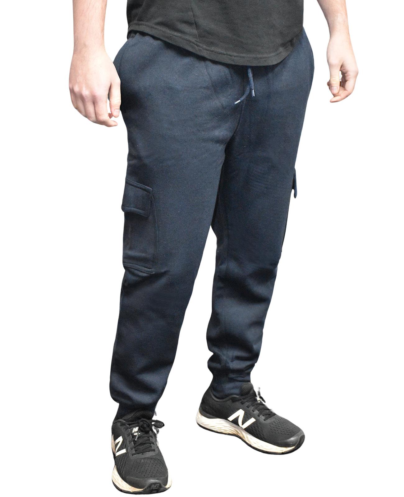 Mens Cargo Jogging Bottoms Fleece Trousers Five-Pocket Casual Gym Joggers S-2XL - Picture 49 of 51