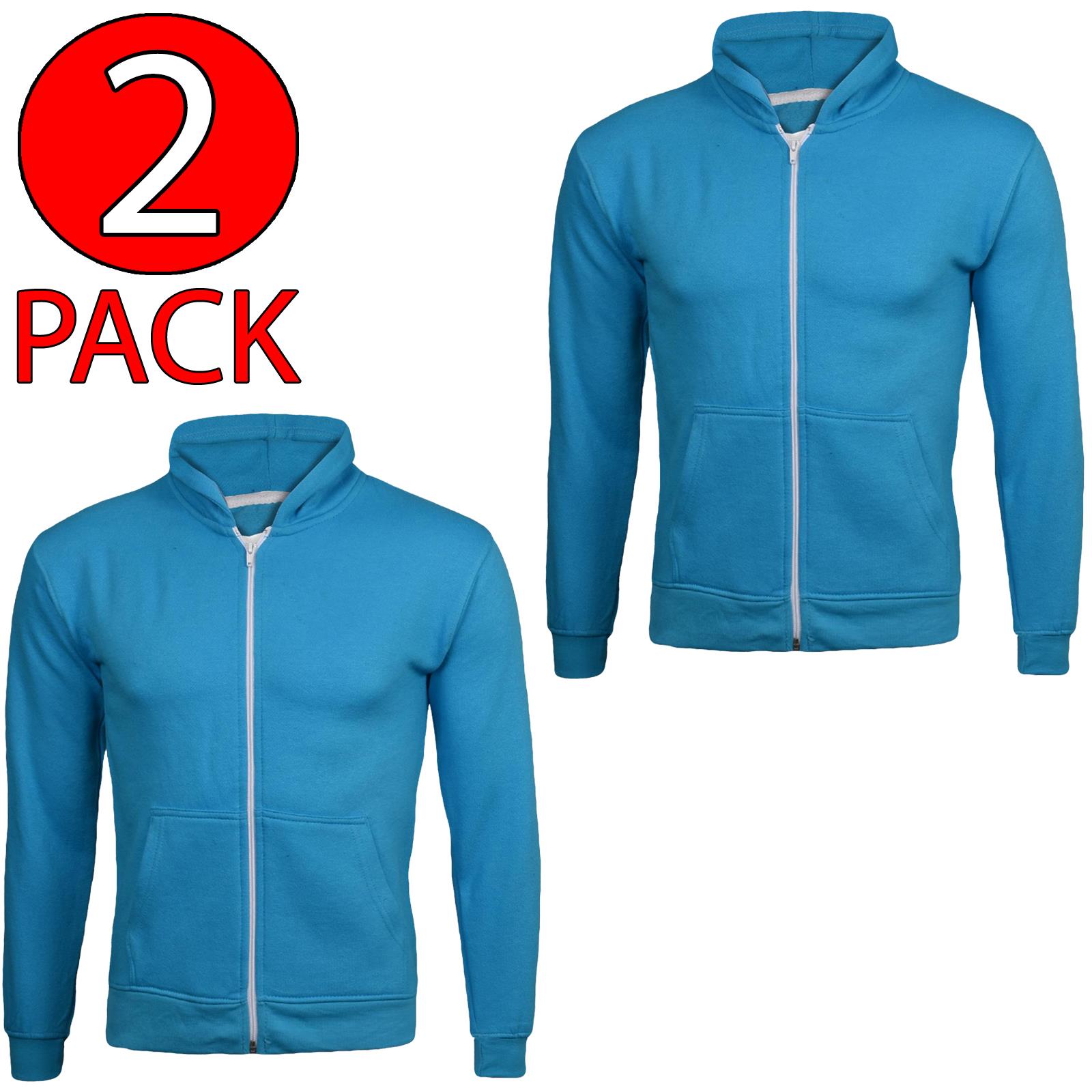 Kids Zip up Hoodie Sweatshirts PE School Jumpers Fleece Hoodies For Boys Girls - Picture 224 of 264