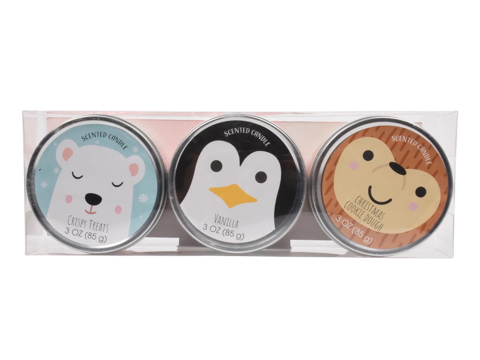 Scented Candles New Set of 3 Festive Christmas Decorative Tin Xmas Gift set - Picture 21 of 99
